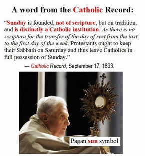 Catholic Church changed the Sabbath